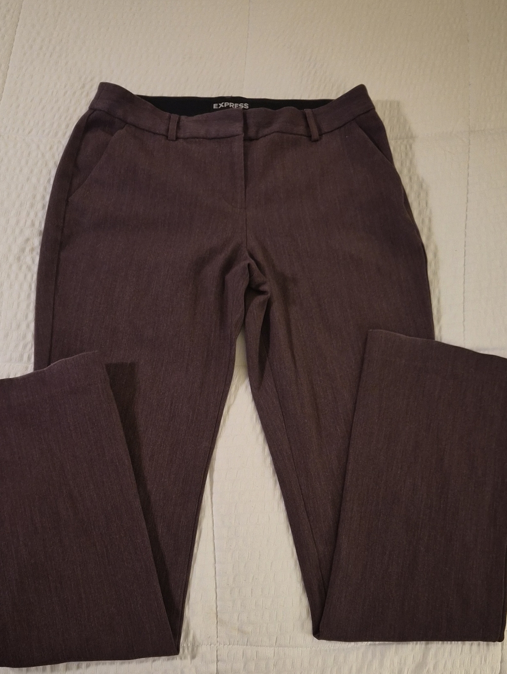 Express Women's Plum Straight-Leg Dress Trousers sz 6
